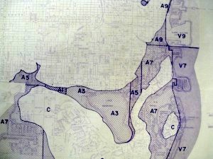 Flood Control Map, 1977